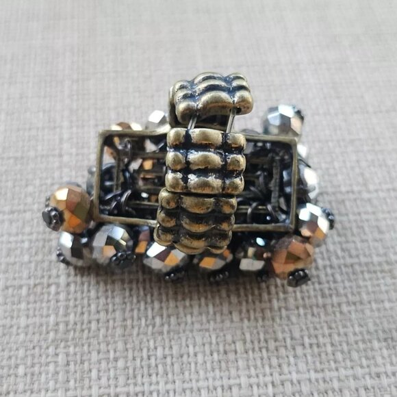 Women Rings Fashion Jewelry Silver/Gold Tone Beads Rings Size Adjustable - Picture 4 of 8